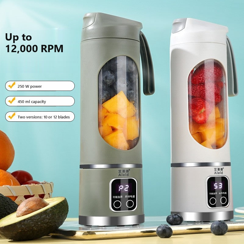 Portable USB blender. Make fresh smoothies anywhere in seconds.